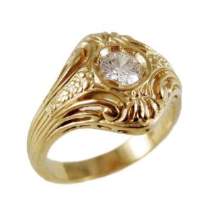 14k yellow gold retro<span>0.33ct G color SI1 clarity</span>